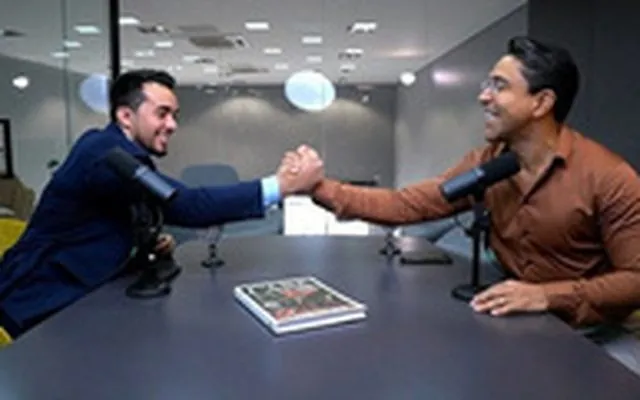 Recording of the Papo de Boutique podcast